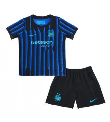 Inter Milan Hemmaställ Barn 2025-26 Kortärmad (+ Korta byxor)